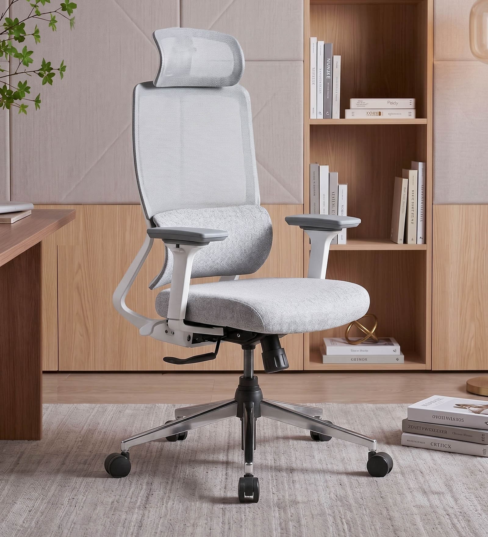 Pravah Office Chair with Flexi Back and Seat Slider in White