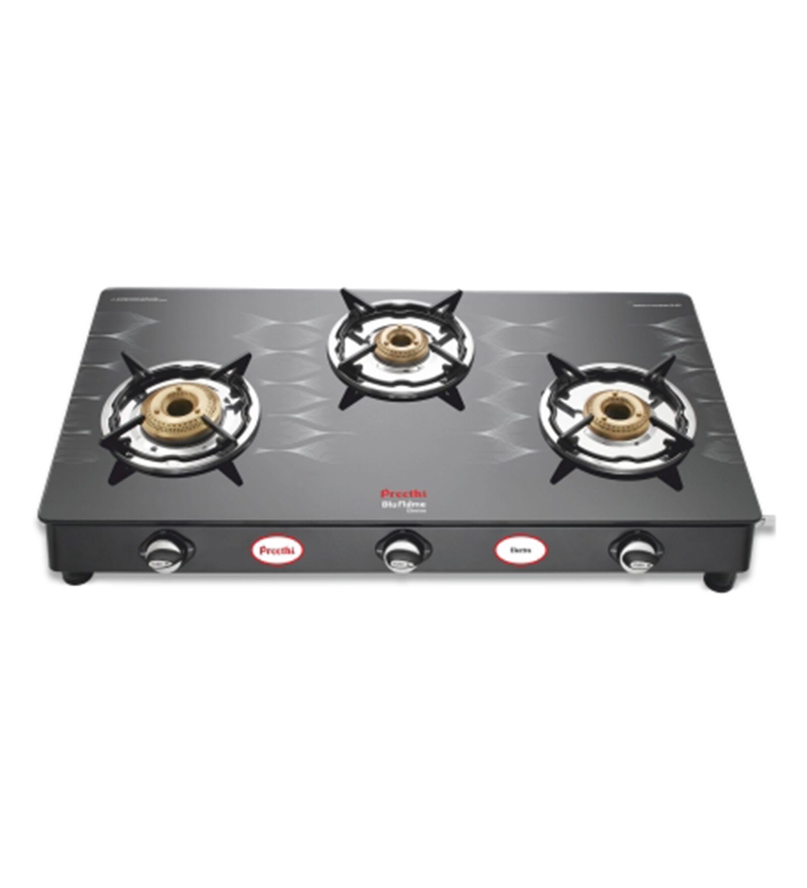 Buy Preethi Electra 3 Burner Designer Lpg Gas Stove Online Gas Stoves