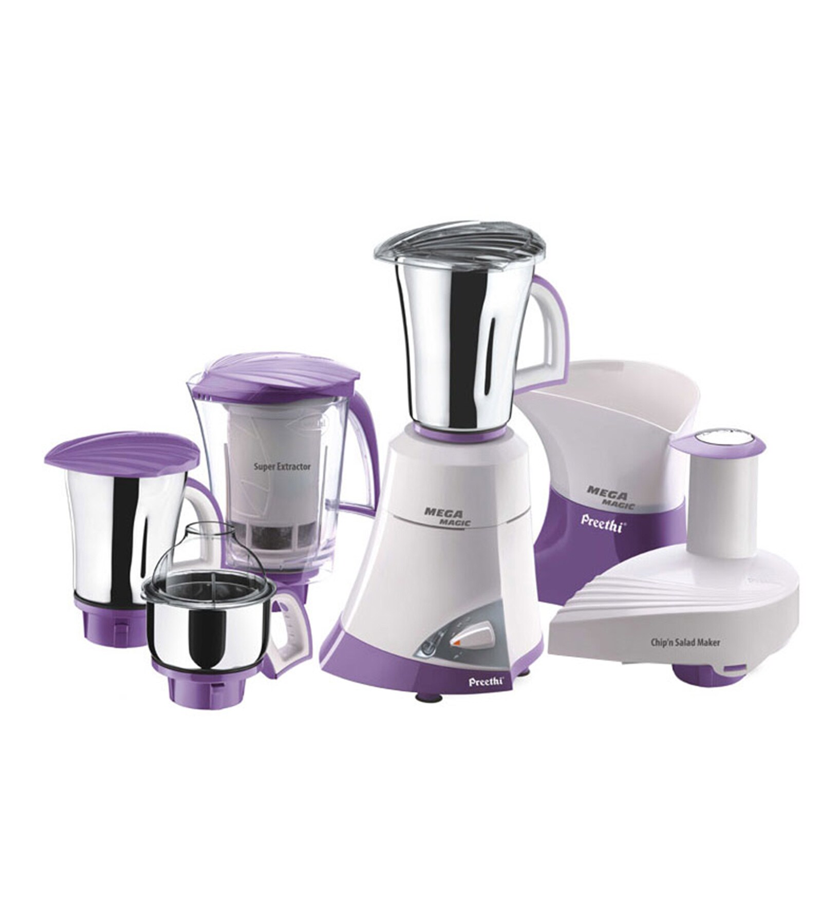 Buy Preethi 4 Jars 600W White Juicer Mixer Grinder (Model No MG 175