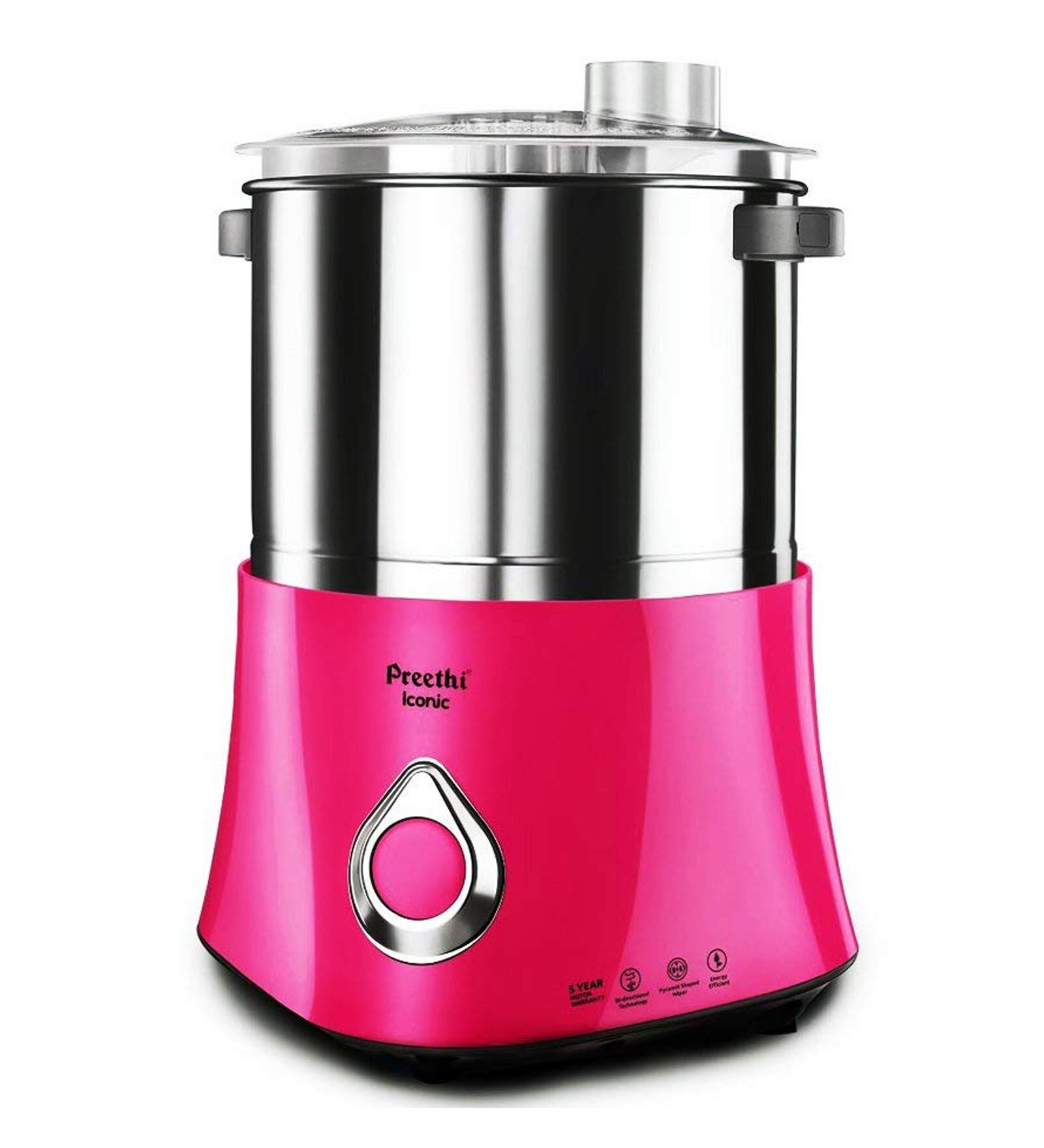 Preethi 2 Litres 150W Pink Wet Grinder (Model No: WG908)
