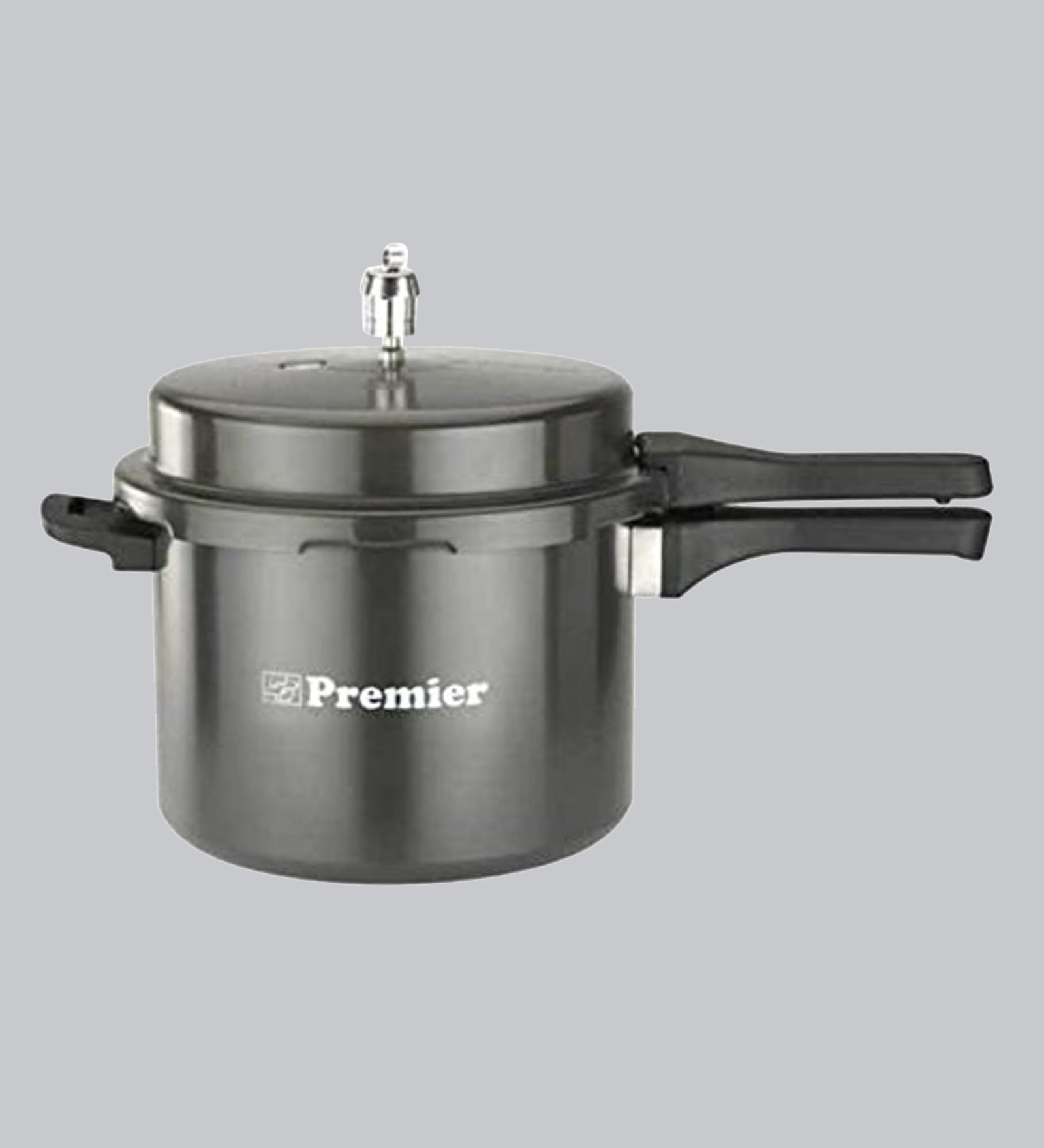Premier Aluminium Outer Lid Express Trendy Black Plus Pressure Cooker 7.5 L
