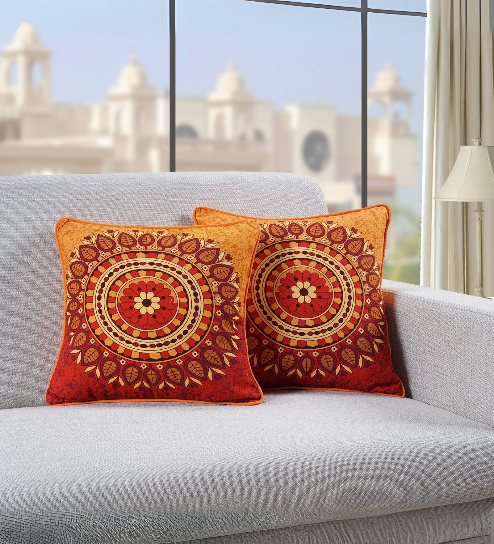 Premium 100% Cotton Mandala Print Cushion Covers