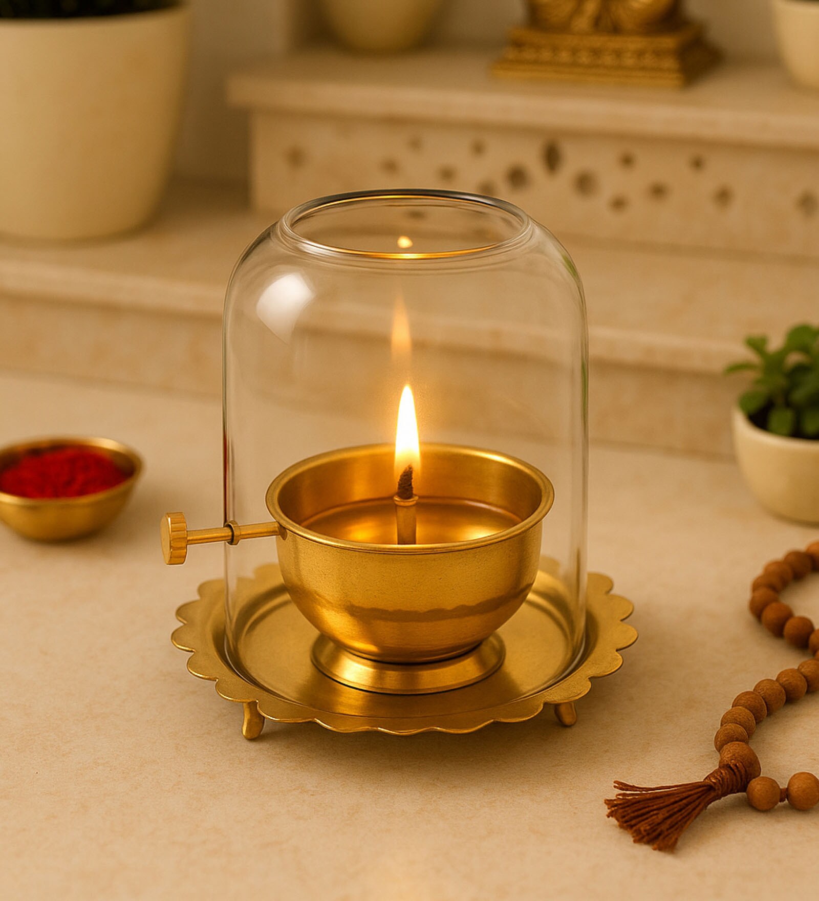 Golden Premium Akhand Jyoti Diya 200ml