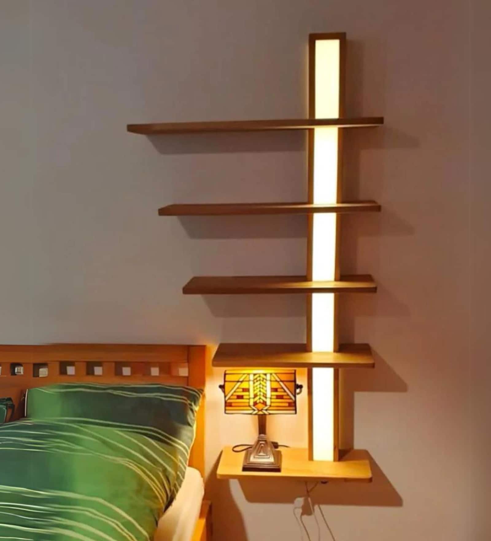 Premium Enchanted Wooden Luminar Wall Shelf