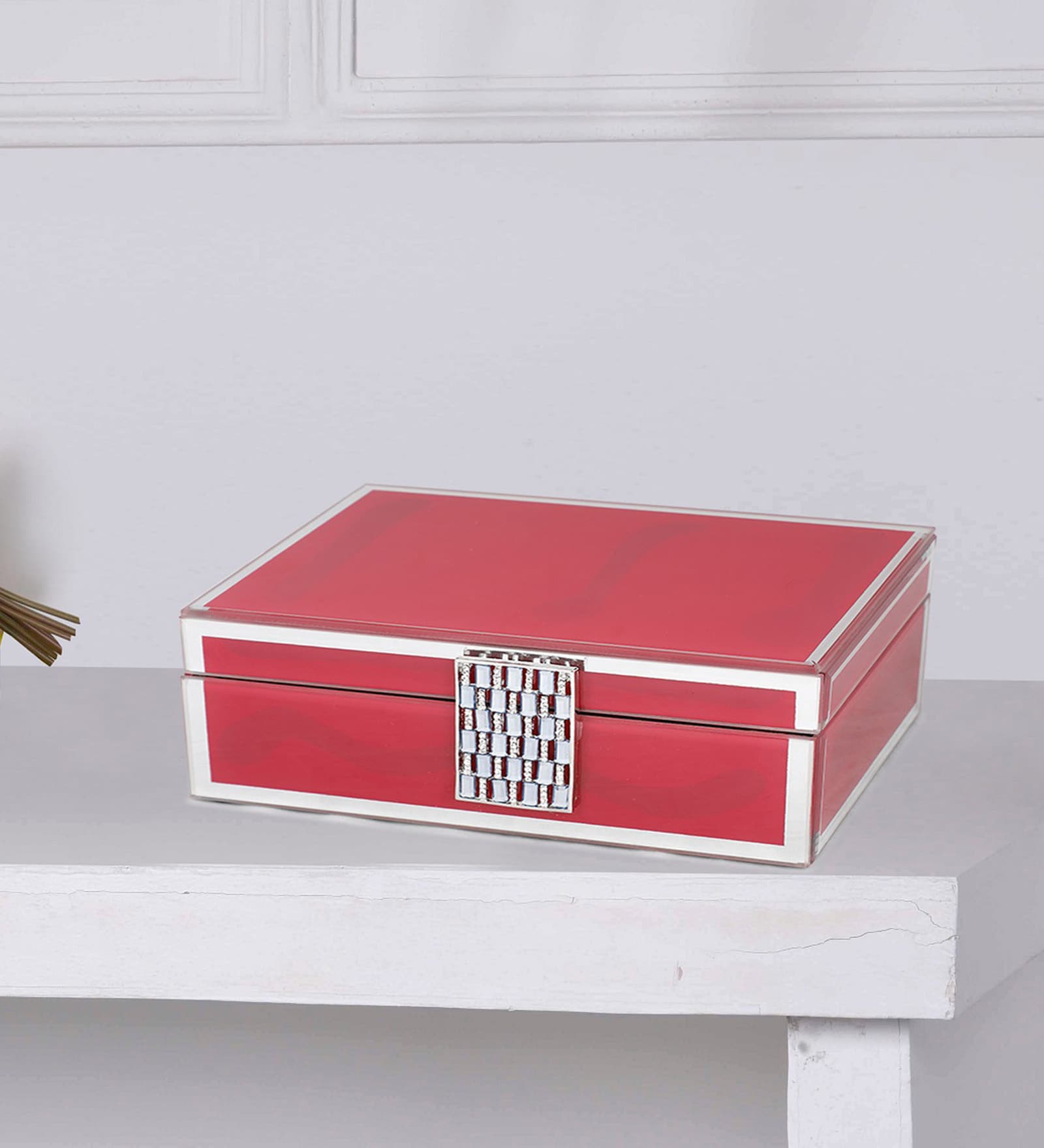 Pink Glass Millie Premium Jewellery Organiser