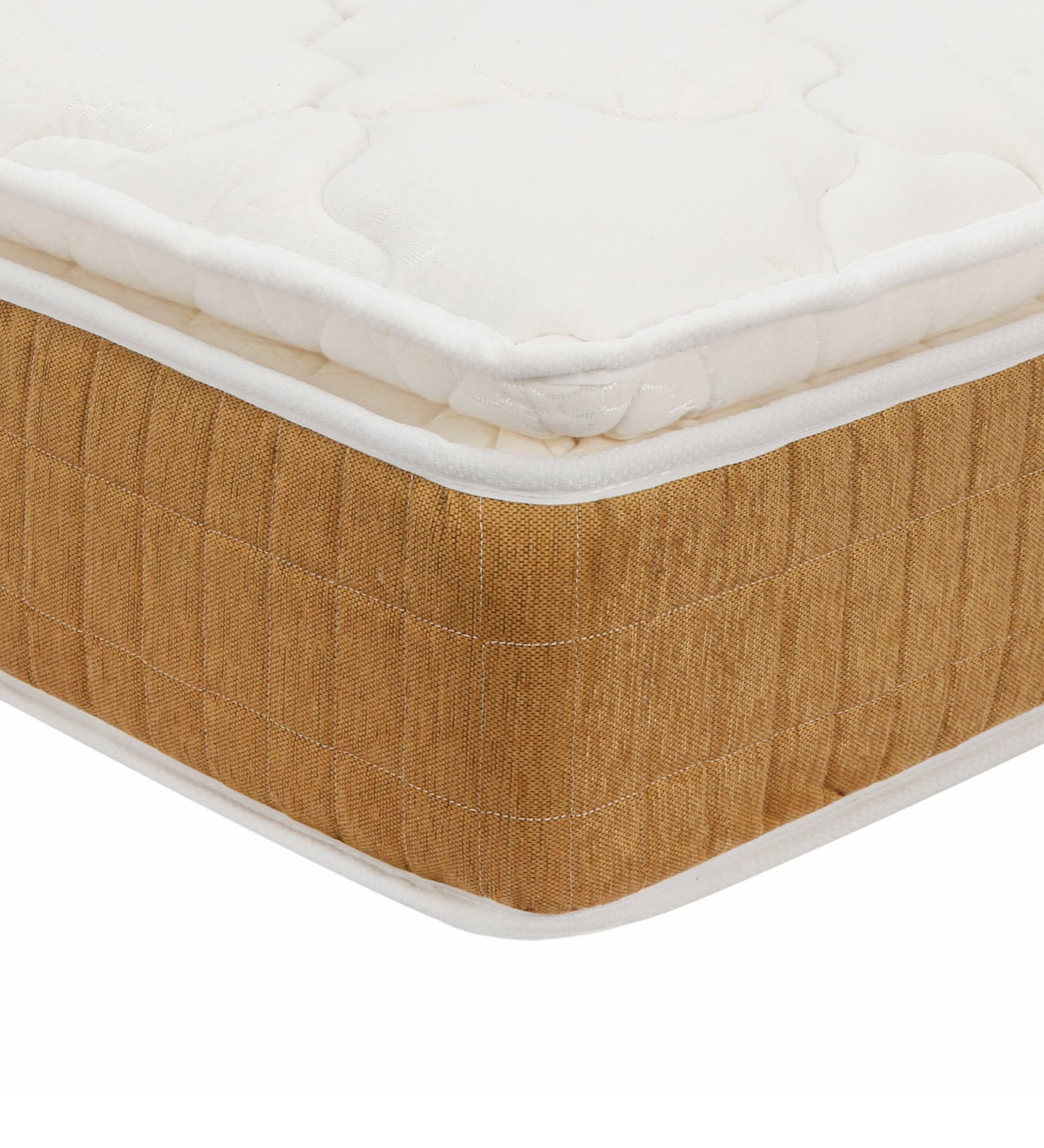 Premium Plus Pillow Top 9 Inch Single Size Pocket Spring Mattress in White Colour Premium Plus Pillow Top 9 Inch Single Size Pocket Spring Mattress in White Colour