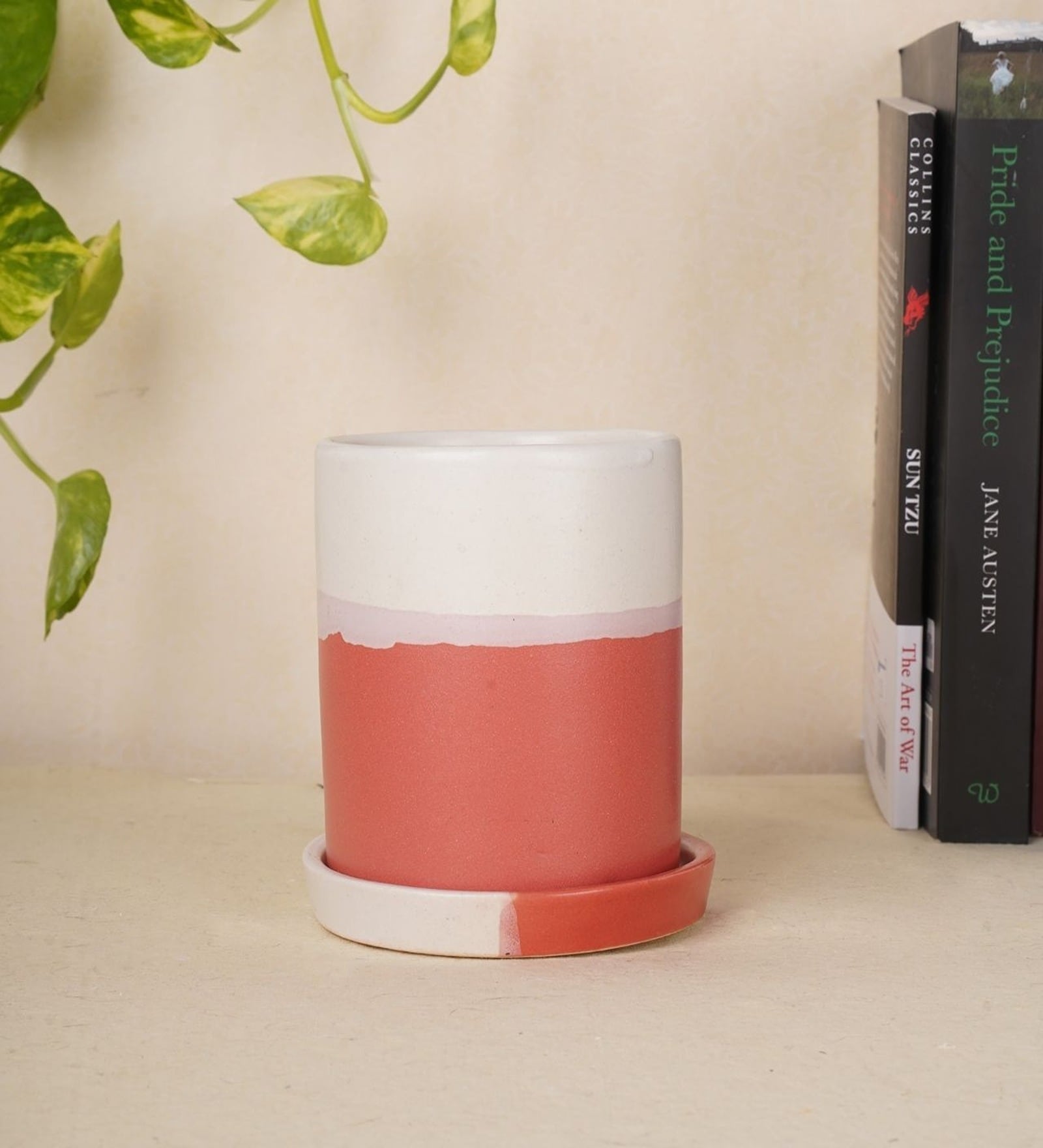 Premium Red Ceramic Floor Planter