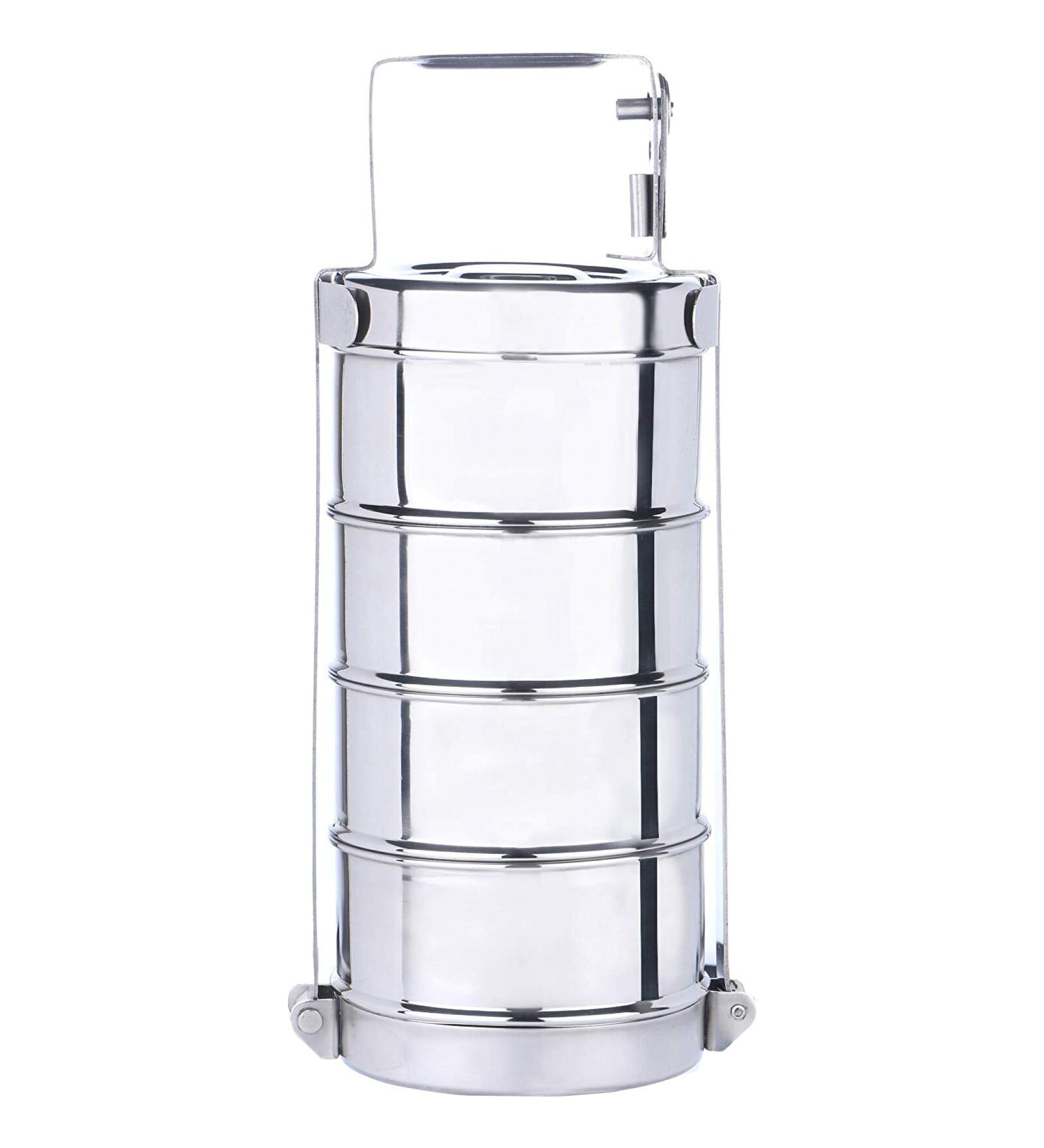 Premium Silver Colour Steel Lunch Box