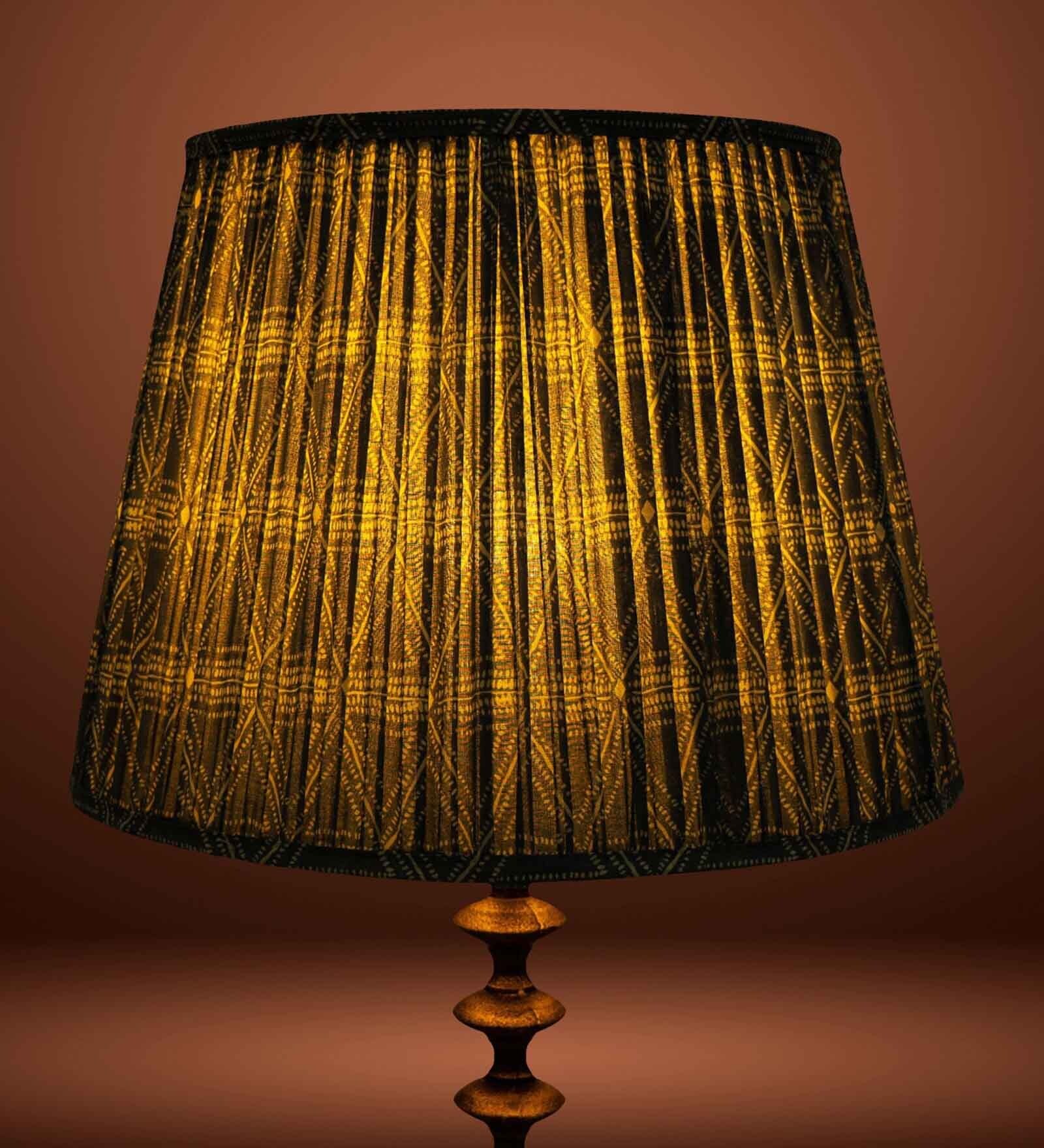 Premium Softback 40cm Empire Cottan Fabric  Lampshade (Blue)