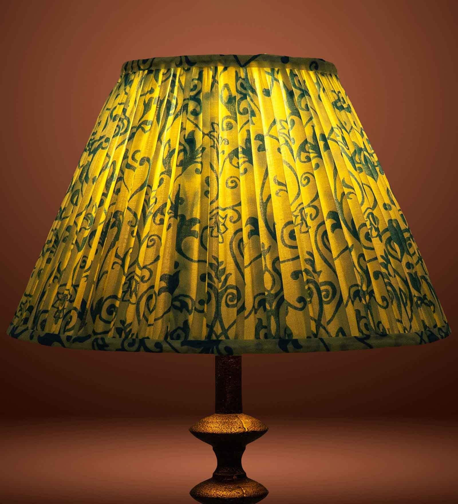 Premium Softback 30cm Empire Cottan Fabric  Lampshade (Blue)