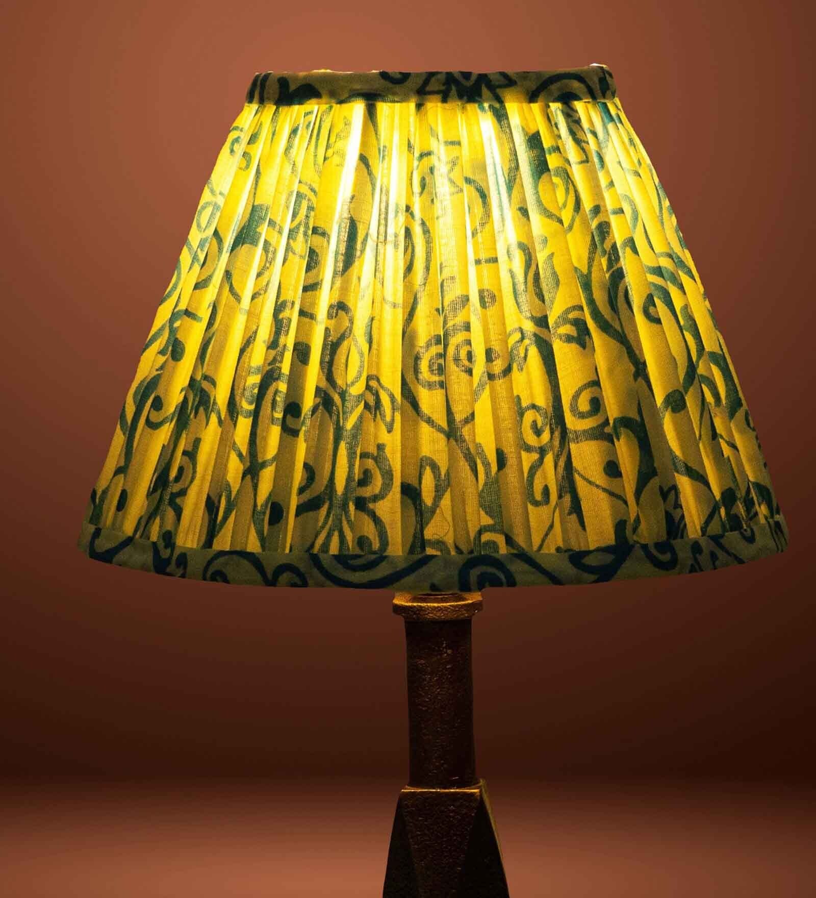 Premium Softback 20cm Empire Cottan Fabric  Lampshade (Blue)