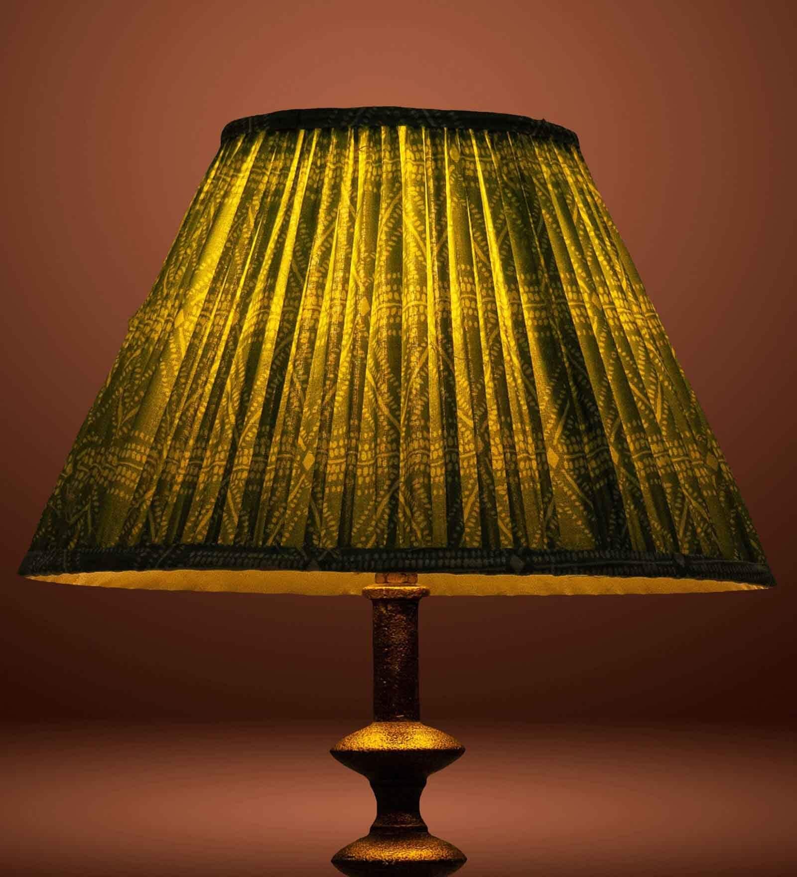 Premium Softback 30cm Empire Cottan Fabric  Lampshade (Green)