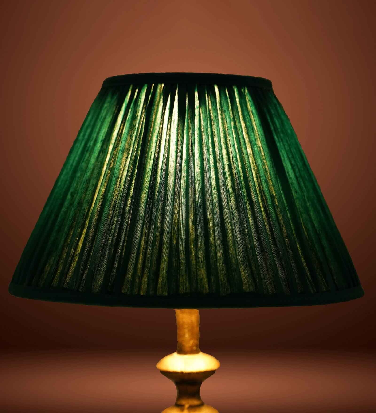 Premium Softback 30cm Empire Silk  Lampshade (Green)