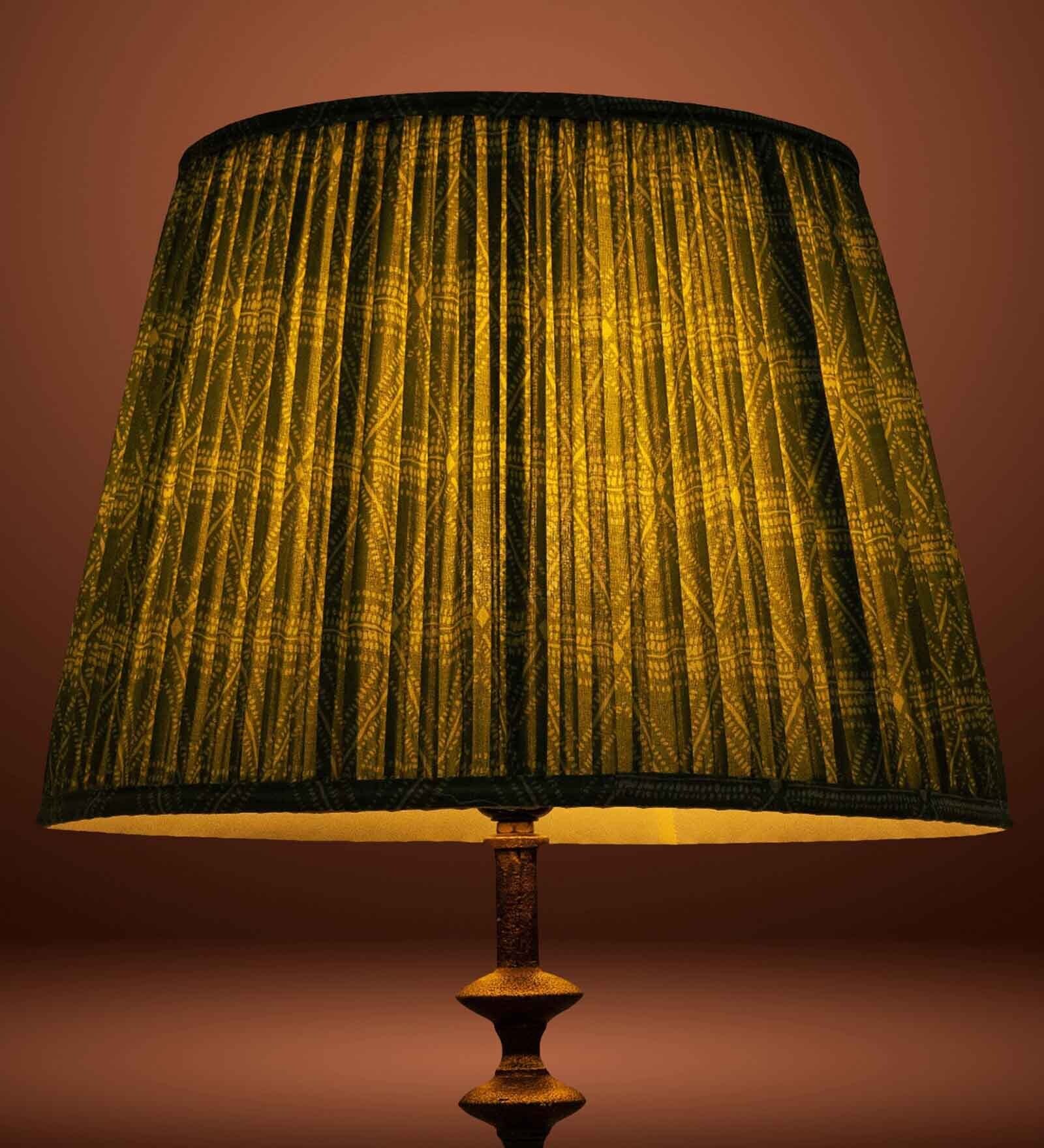 Premium Softback 40cm Empire Cottan Fabric  Lampshade (Green)