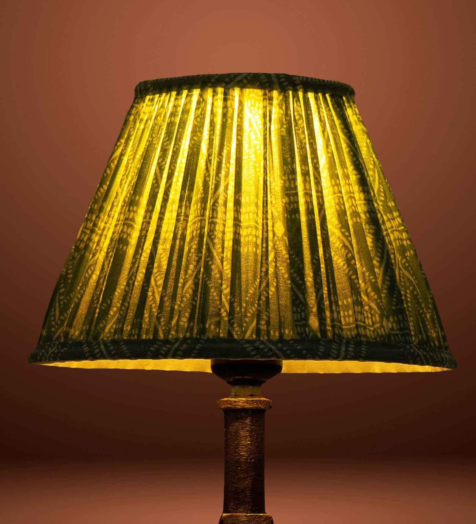 Premium Softback 20cm Empire Cottan Fabric  Lampshade (Green)