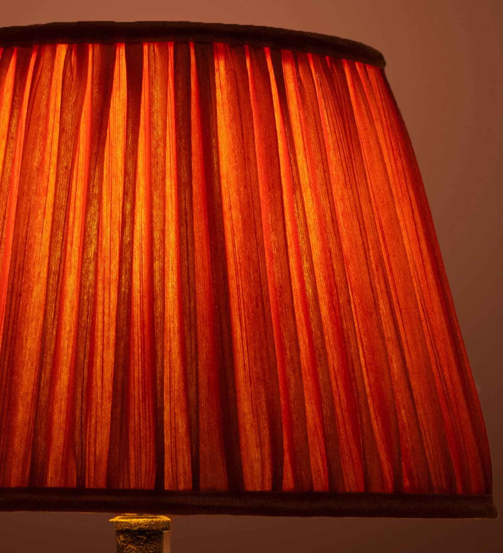Premium Softback 30cm Empire Silk  Lampshade (Orange)
