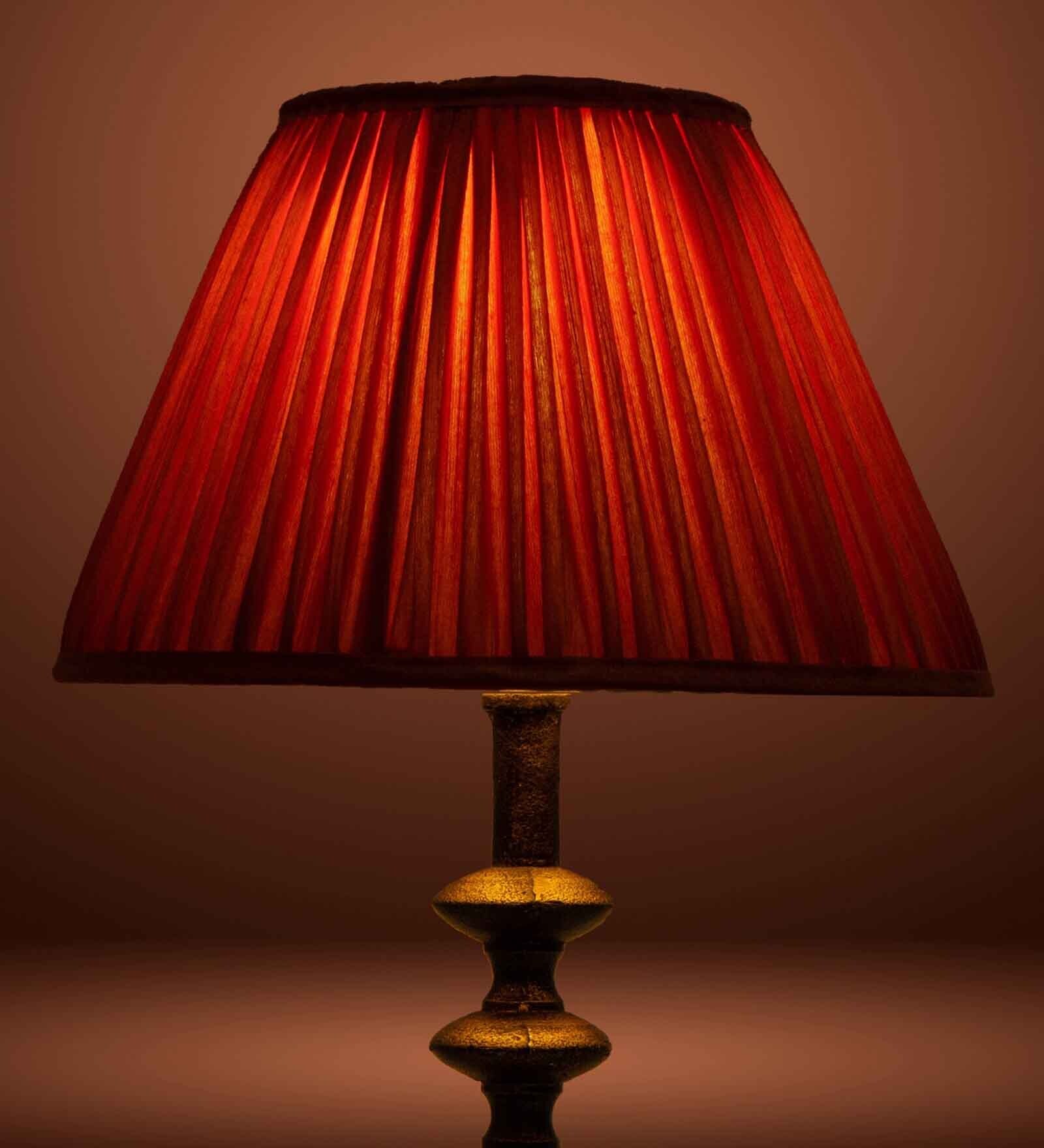 Premium Softback 30cm Empire Silk  Lampshade (Orange)