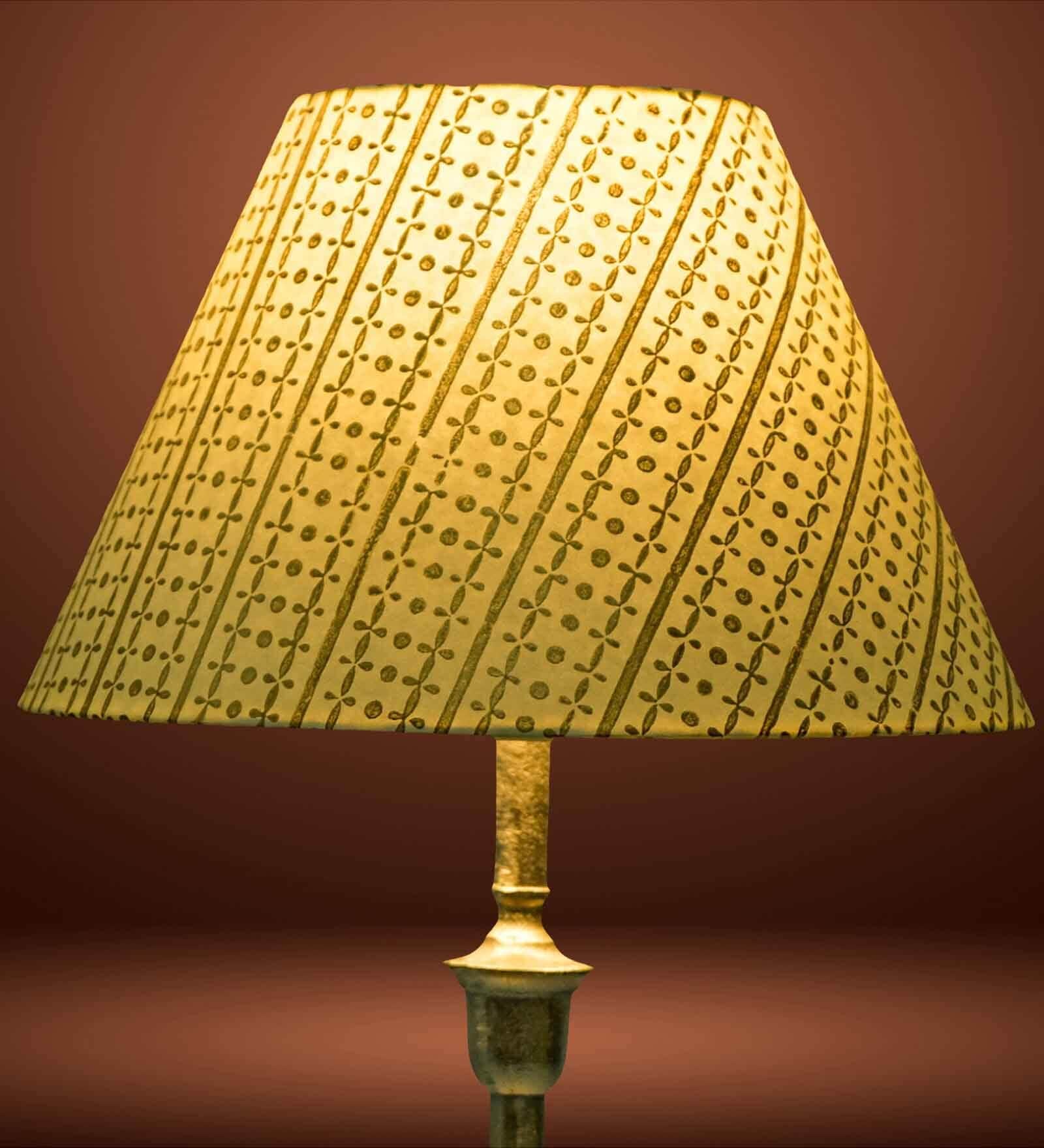 Premium Softback 30cm Empire Paper  Lampshade (Gold)