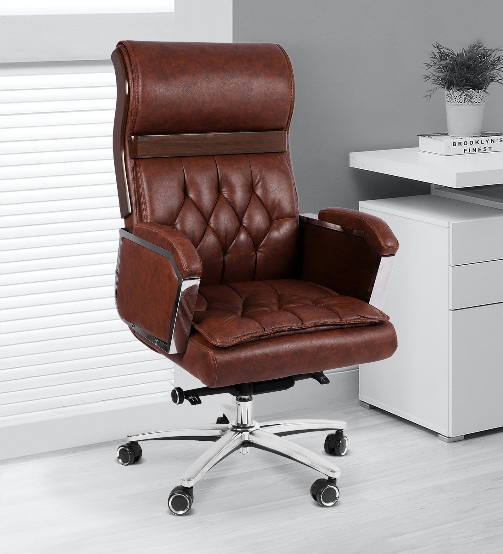 Presidency Executive Chair in Brown Colour