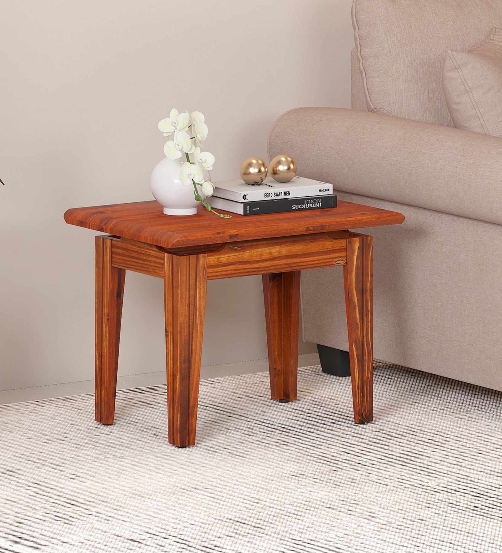 Presley End Table In Brown Finish