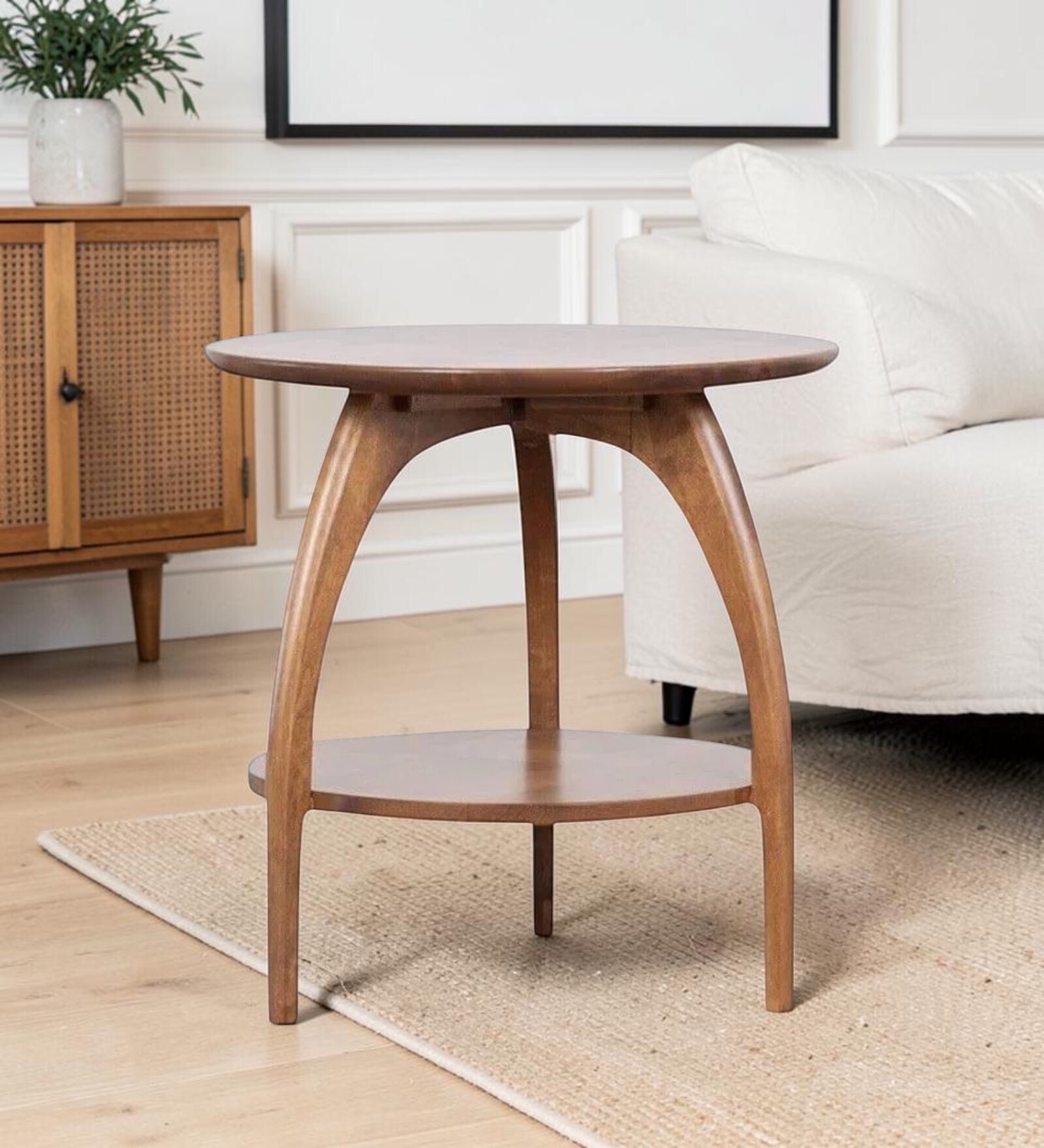 Prestige End Table In Walnut Finish Prestige End Table In Walnut Finish