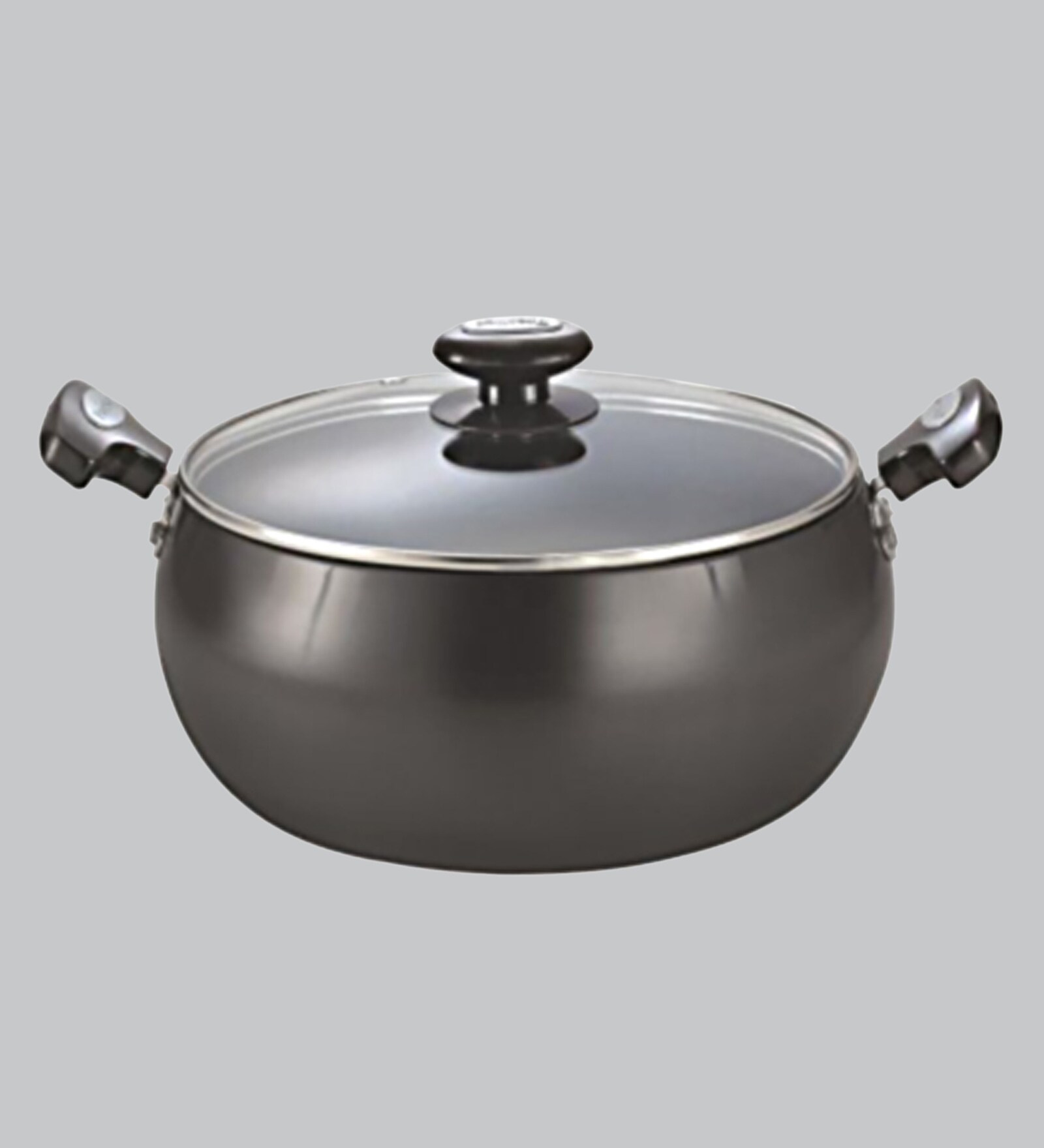 Buy Prestige Lifetime Hard Anodised Based Black Cooking Pot with Lid ...