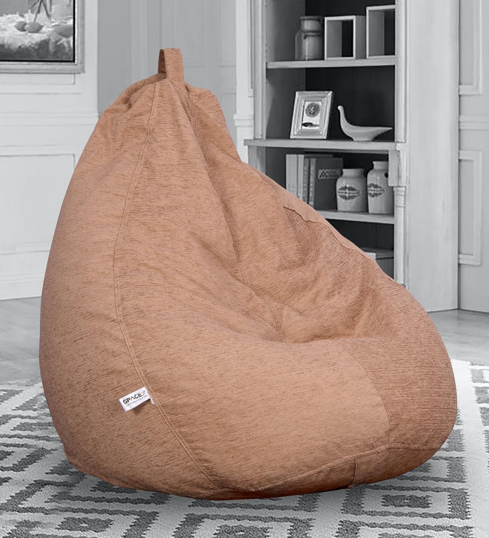 Prime XXL BeanBag with Beans in Beige Colour