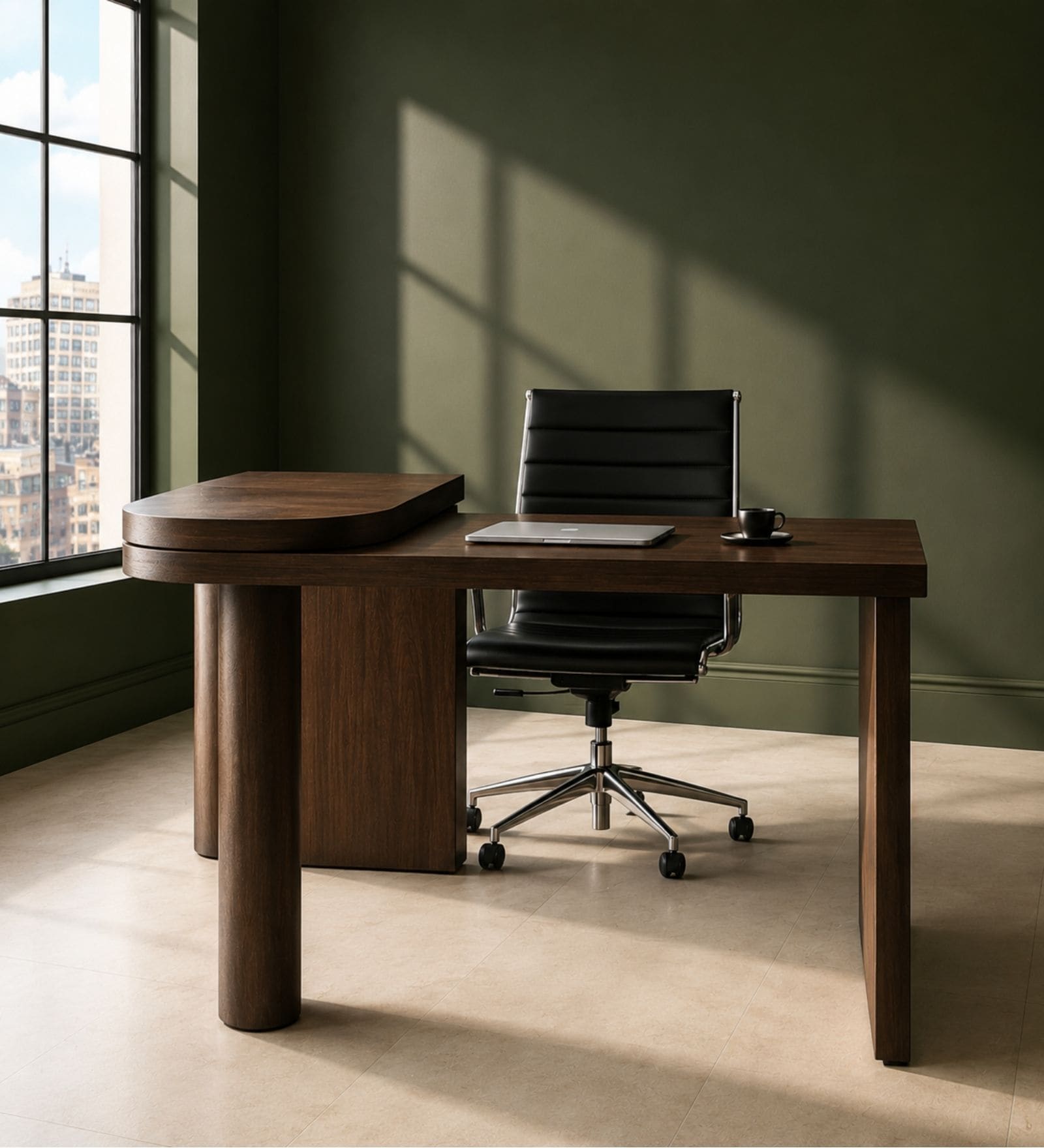 Prime Office Desk In Mango Wood Finish