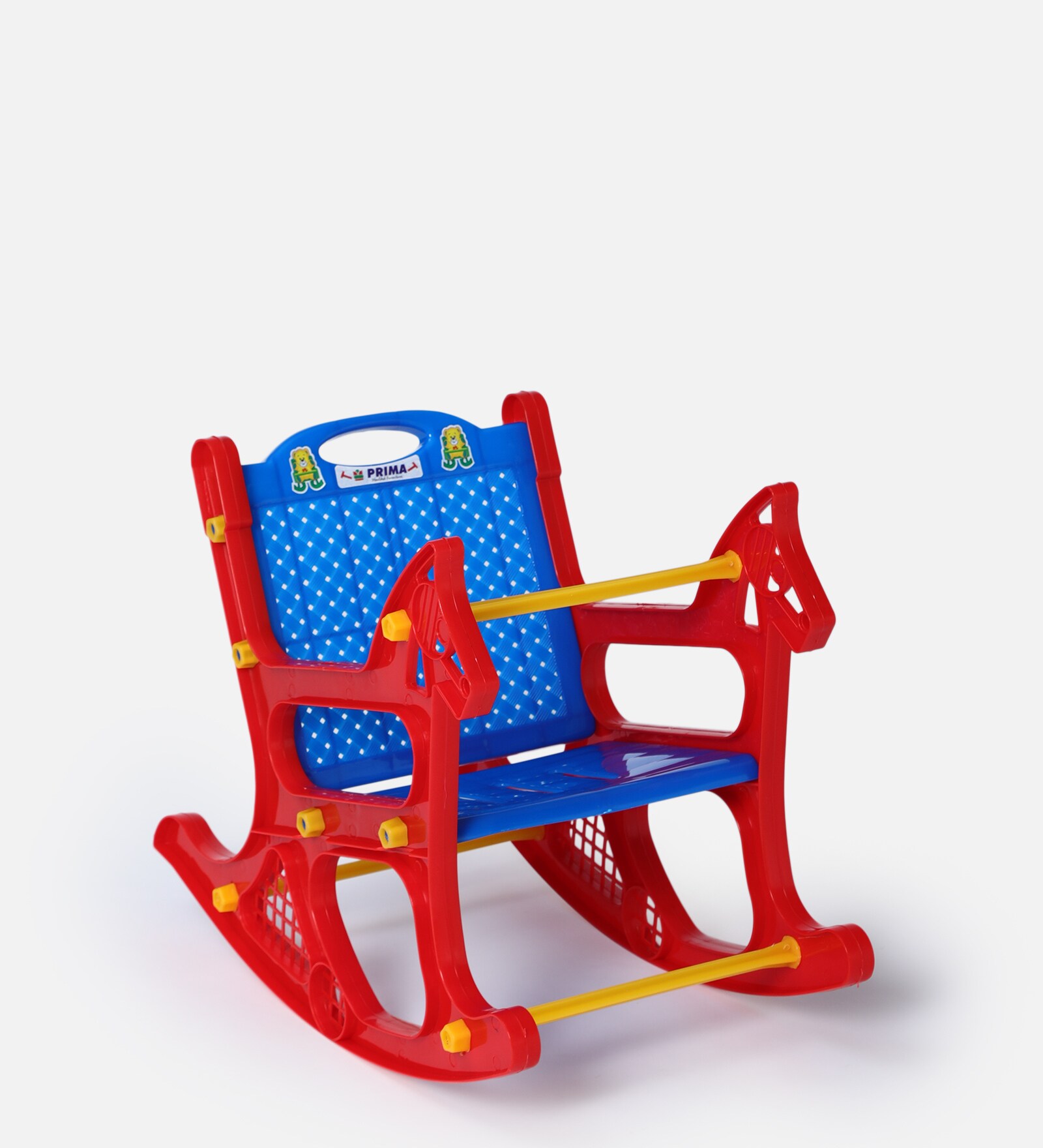 Buy Primo Rocking Chair in Red Blue Colour by Prima at 21% OFF by Prima ...