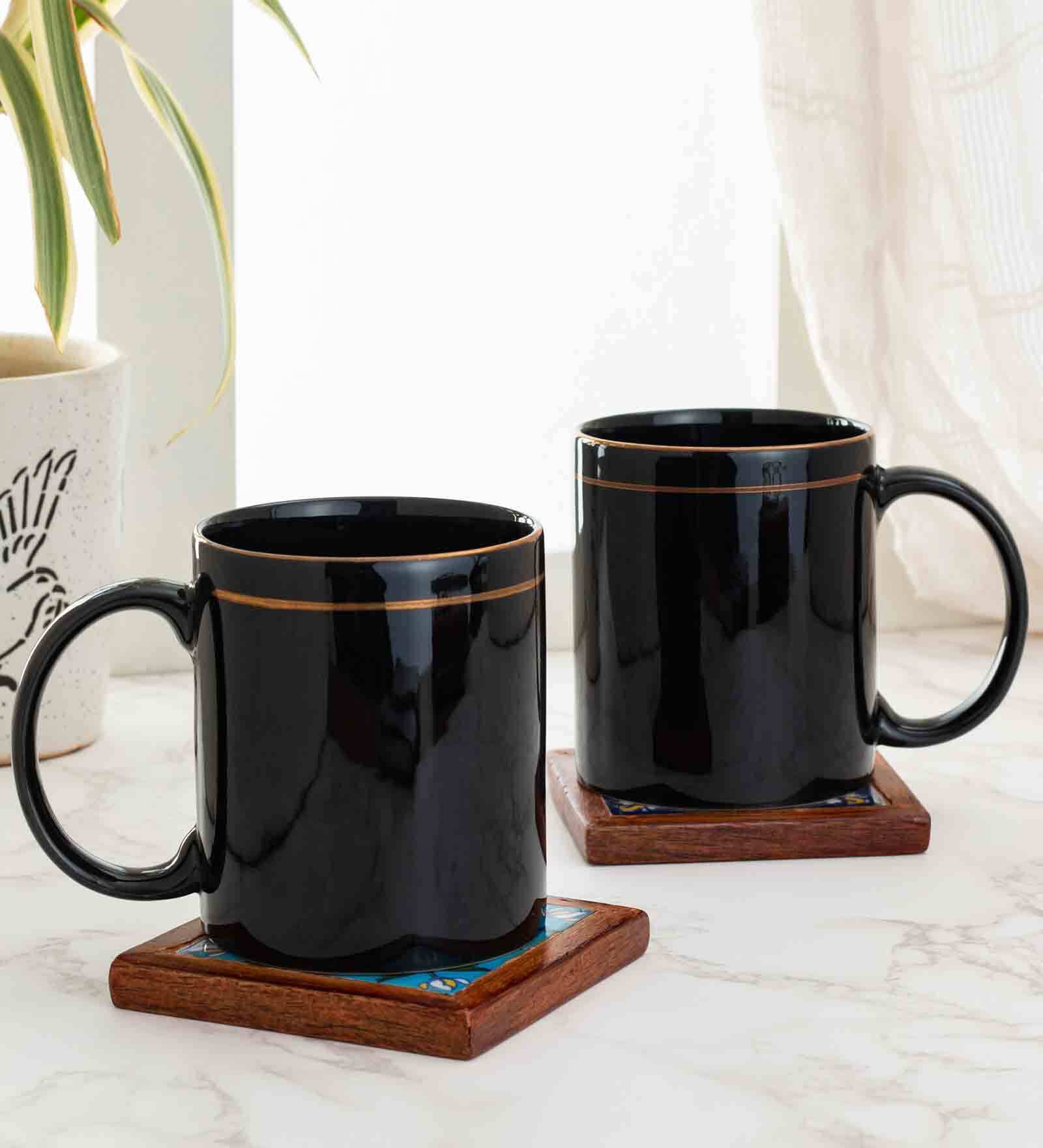 Buy Minnow 320ml Multicolour (Set of 2) Ceramic Coffee Mug at 17 OFF
