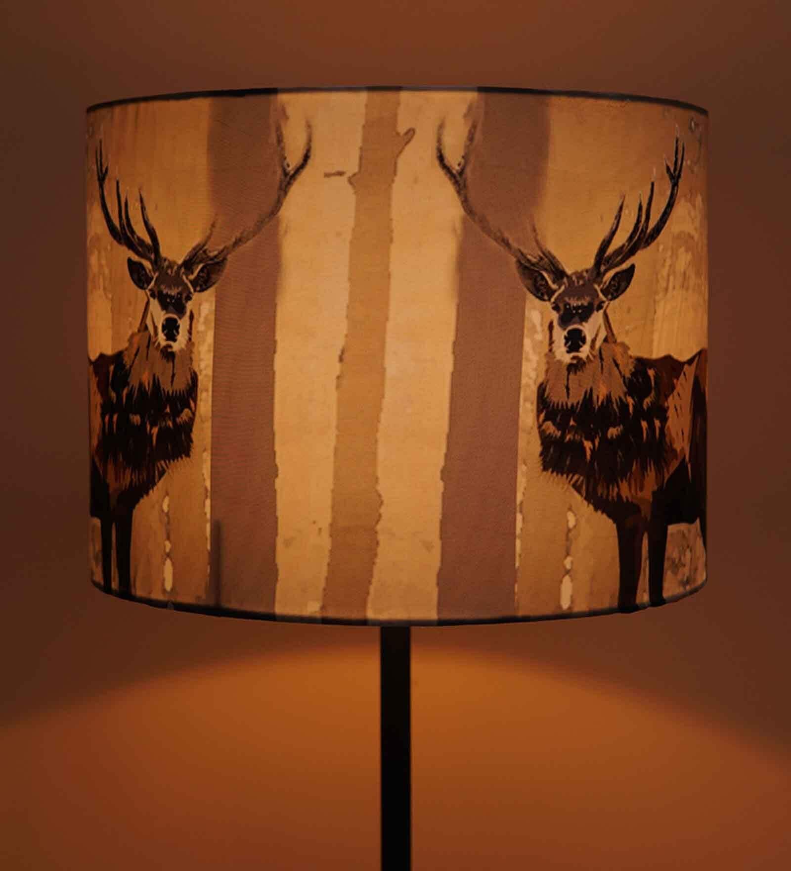 Nirvana Multicolour Silk Printed Lampshade