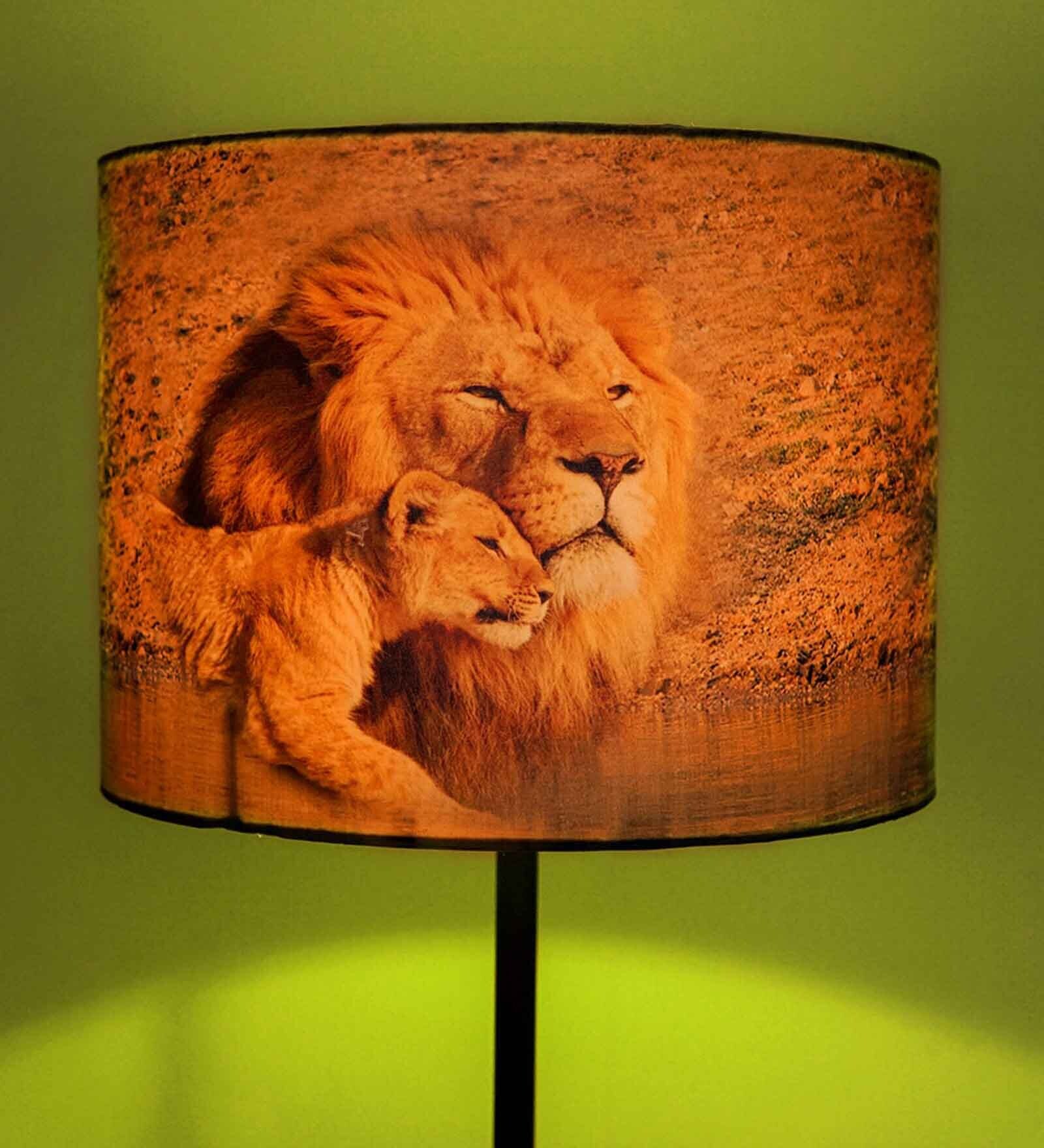 Crawler Multicolour Silk Printed Lampshade
