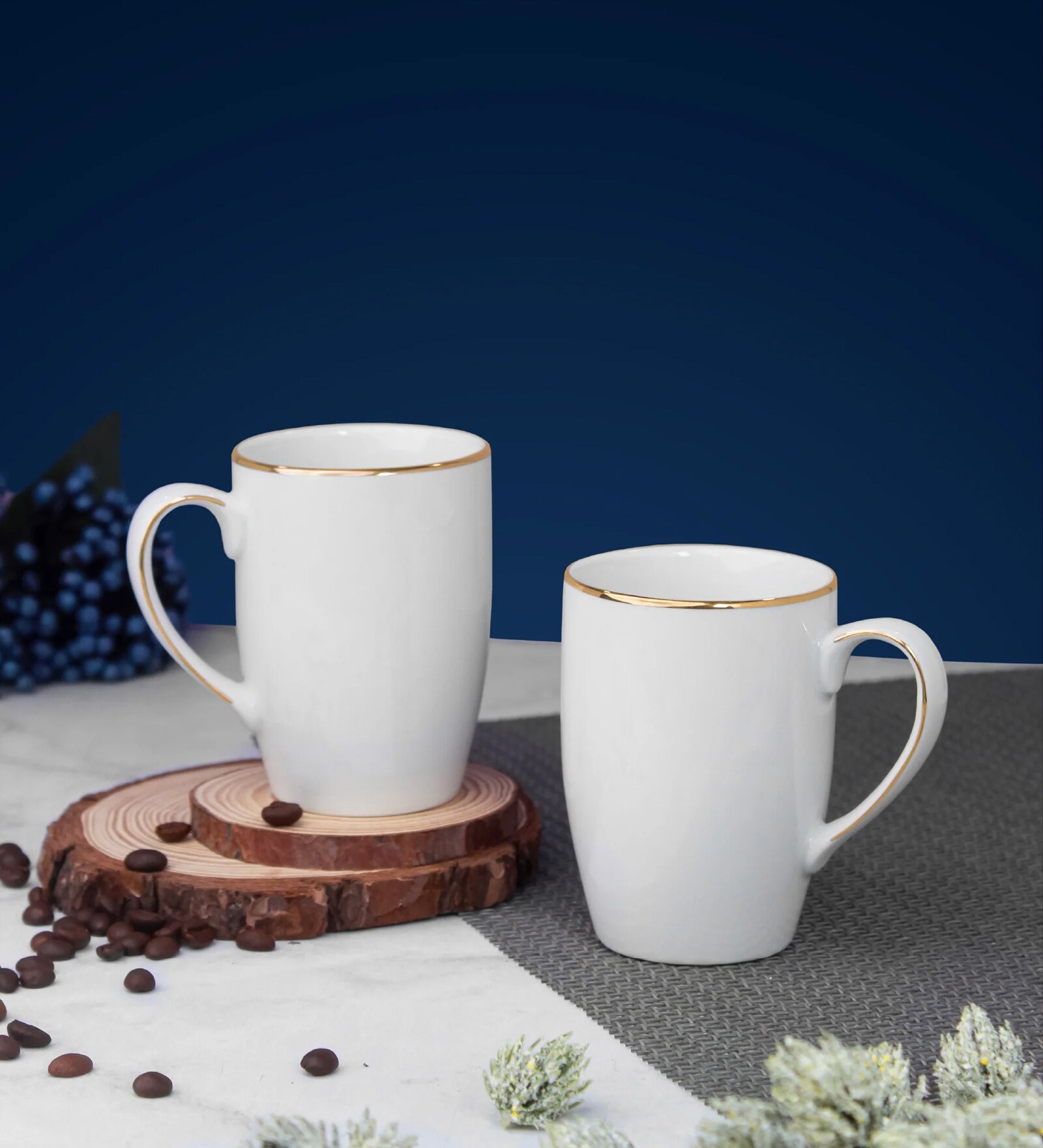 Pristine Gold rim Mug Set of 2