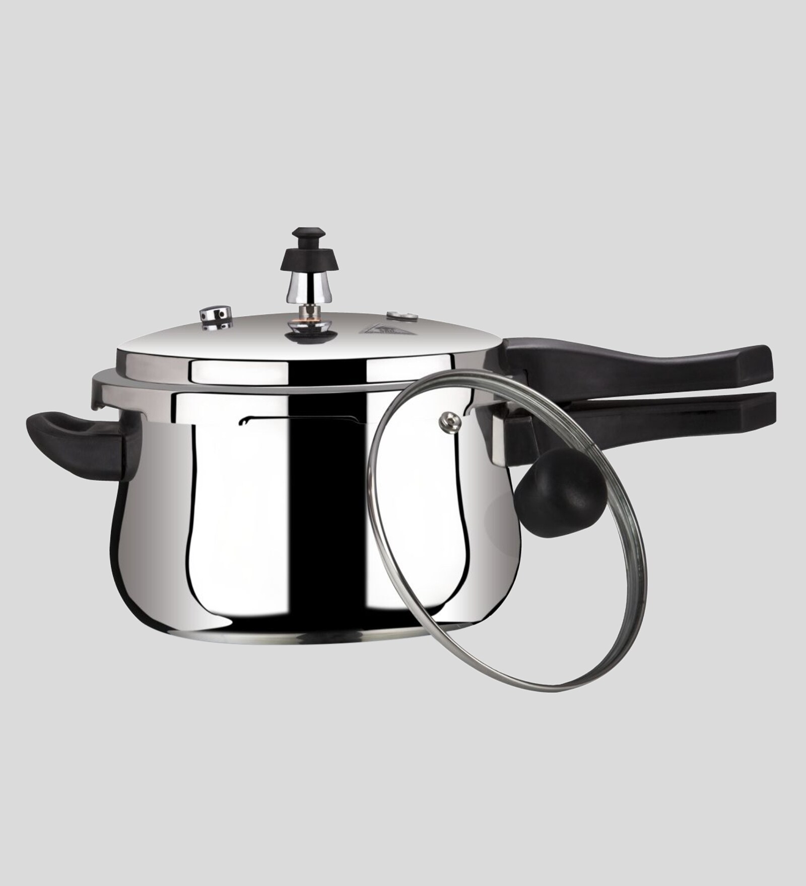 Outer Lid Stainless Steel Pressure Cooker- 5 Ltr