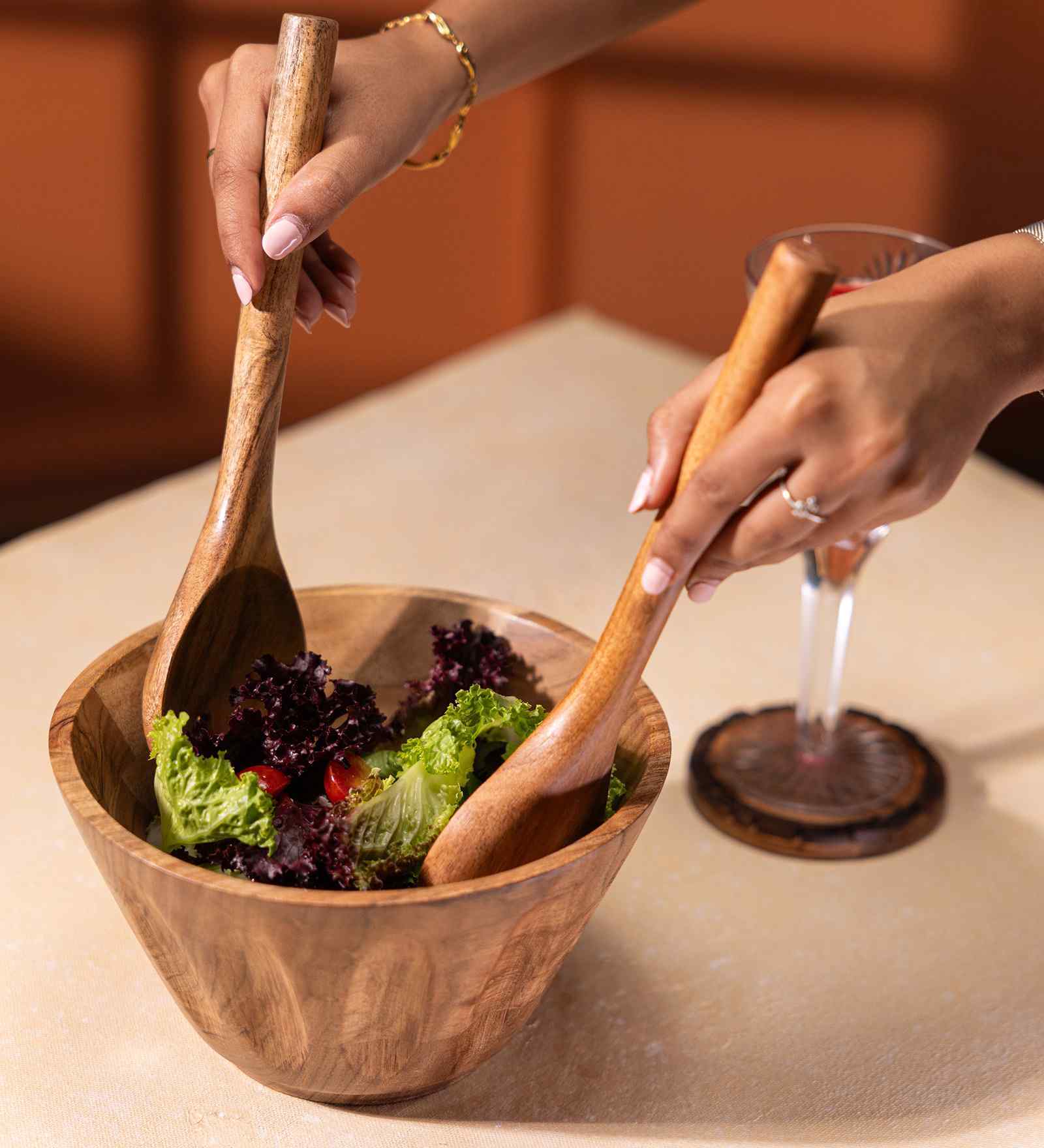 Prithvi Acacia Wood Multipurpose Bowl