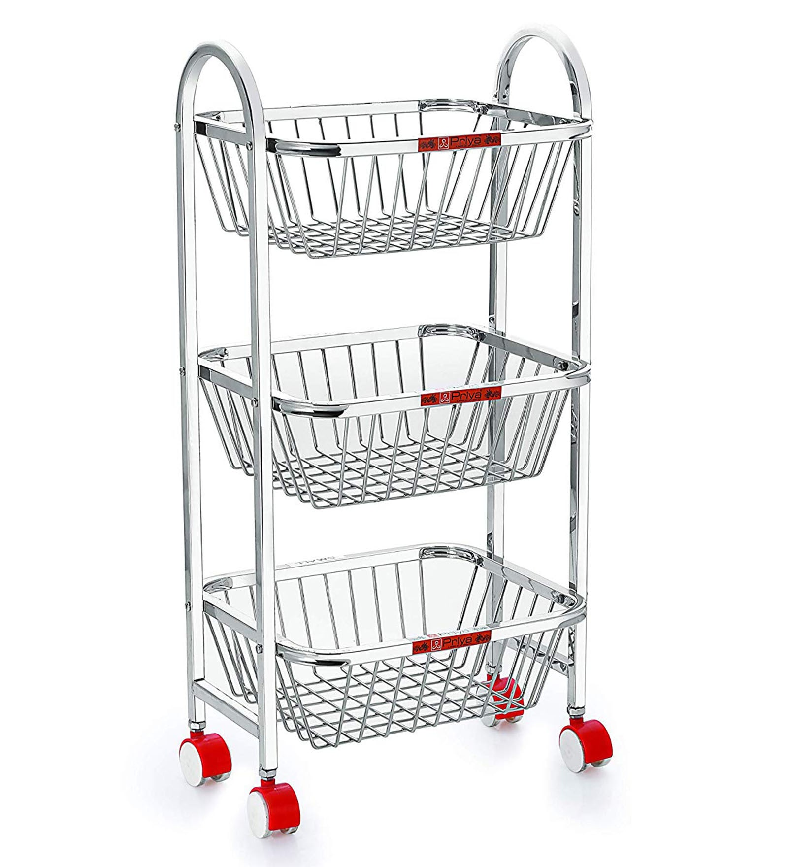 3 Tier Stainless Steel Kitchen Trolley