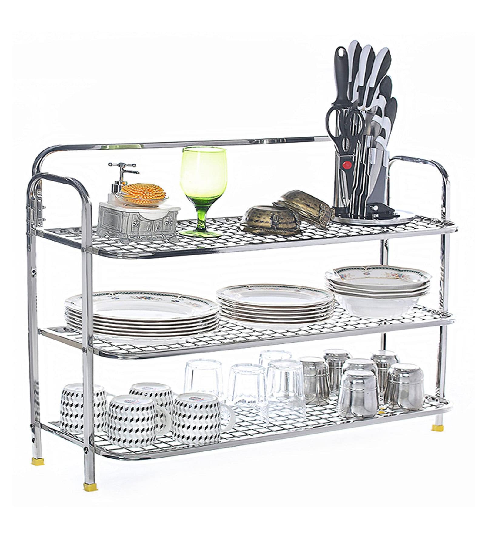 Buy Stainless Steel Kitchen Rack 30 X 10 inches By Priya Online