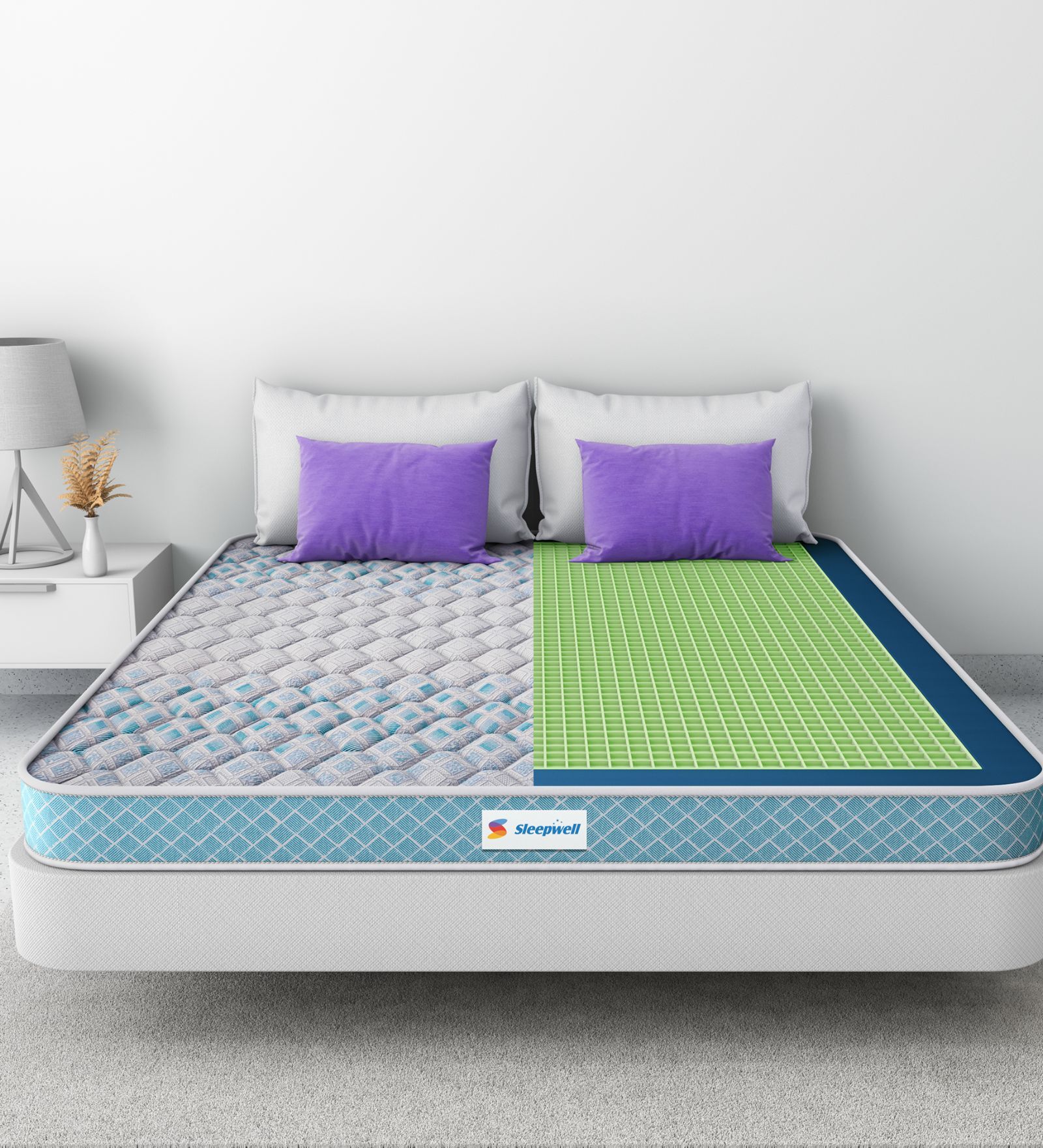 Pro Grid 5 Inches Resitec Foam Queen Size Mattress