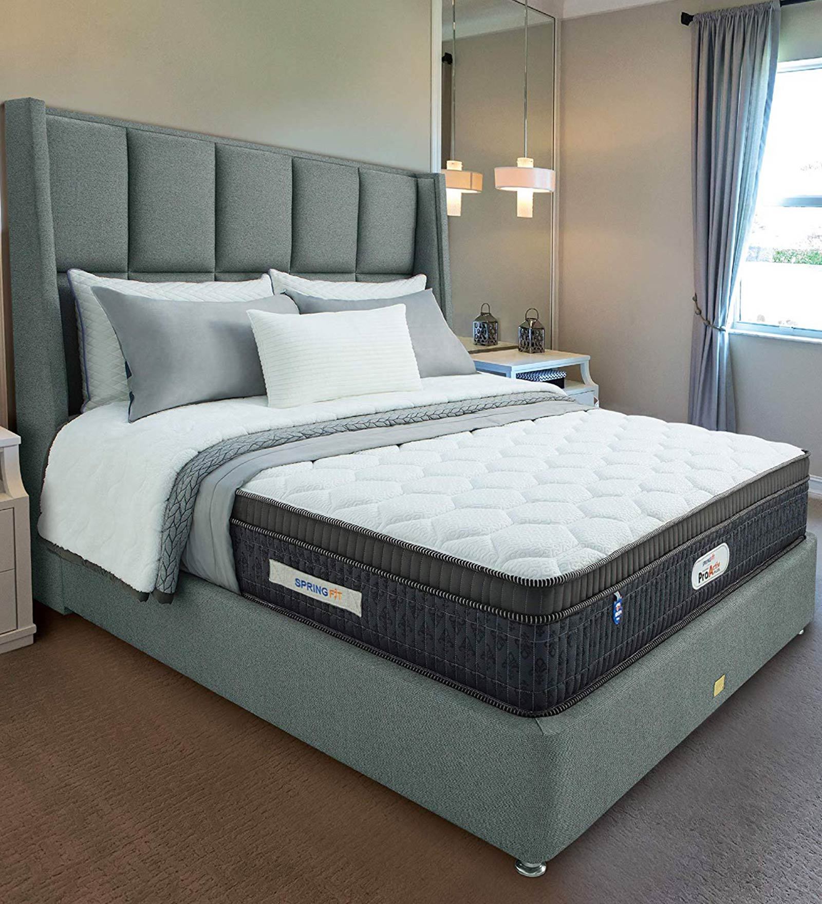 ProActiv Plus Queen Size (75 x 66) 5 Inch Medium Firm HR Foam & Jacquard Fabric Mattress