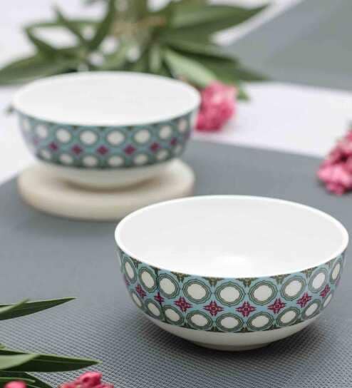 Premium 240ml (Set of 6) Ceramic Bowl by India Circus