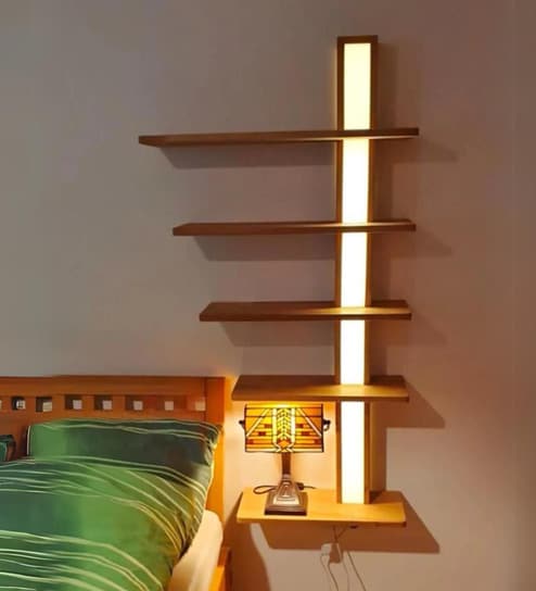 Premium Enchanted Wooden Luminar Wall Shelf