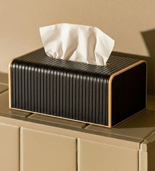 Premium Faux Leather Tissue Holder Box