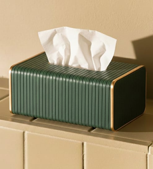 Premium Faux Leather Tissue Holder Box