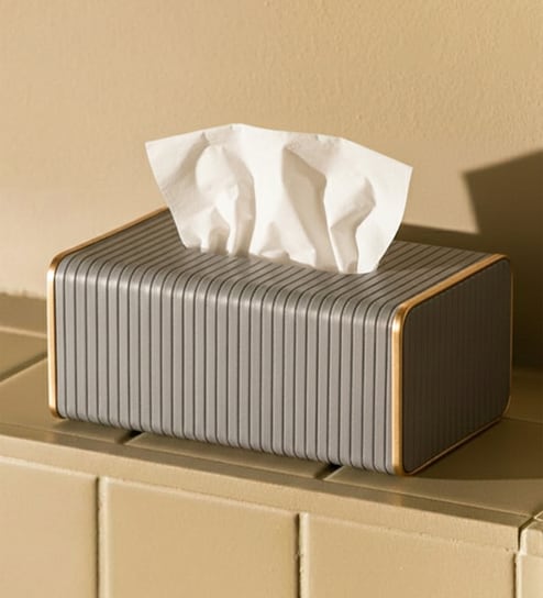 Premium Faux Leather Tissue Holder Box