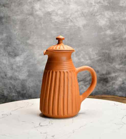 Premium Large Terracotta flat/base Jug