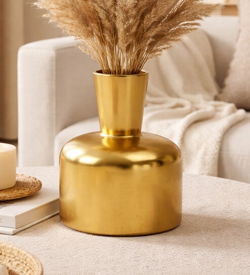 Golden Premium Metal Vase
