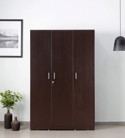 Prime 3 Door Wardrobe in Wenge Finish