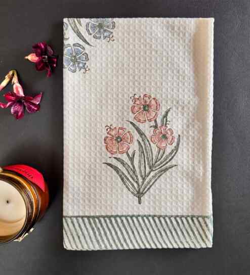 Printed Cotton Hand Towel (Assorted Color and Design)