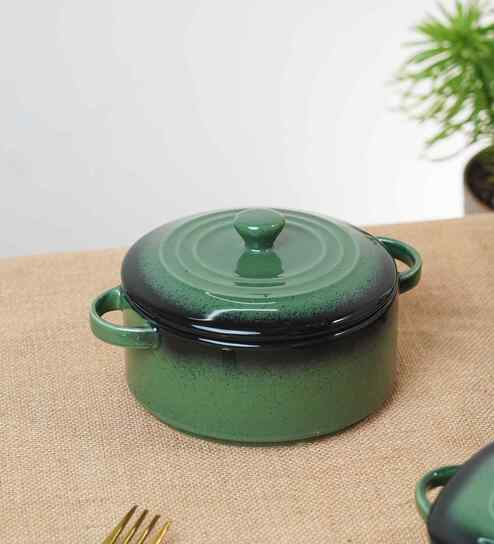 Prisma Round Casserole with Lid - 10cm | Fine Porcelain Cook and Serve Bowl | Elegant Kitchen Serveware