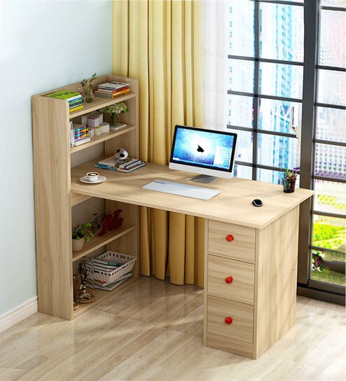 Professor Office Table in Intel Beige Finish